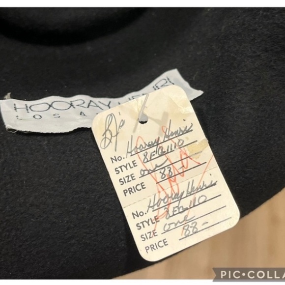 NEW EMBELLISHED FLORAL LACE WOOL HAT HOORAY HENRI BOLLMAN DOESKIN FELT 80S - Picture 4 of 5